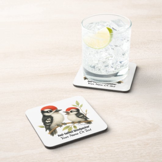 ボーカルアカゲラ コースター (右側)