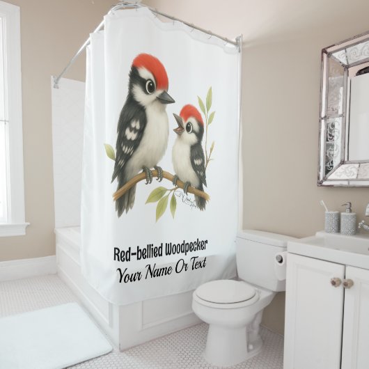 ボーカルアカゲラ シャワーカーテン (インサイチュ)