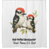 ボーカルアカゲラ シャワーカーテン (正面)