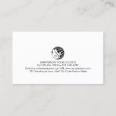 ボーカルコーチ歌のレッスン金ゴールドモノグラム 名刺 (裏面)