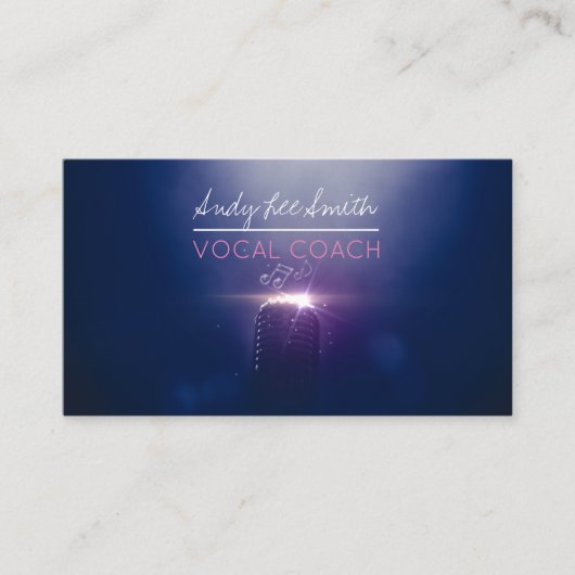ボーカルコーチ歌手 名刺 (正面)