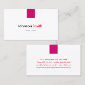 ボーカルコーチ – シンプルバラピンク 名刺 (正面/裏面)