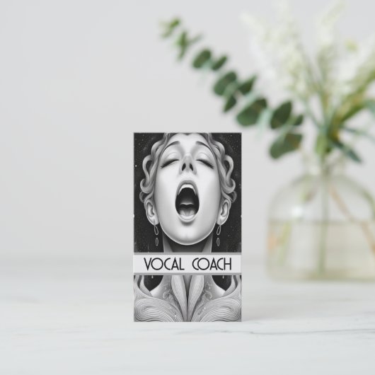 ボーカルコーチ 名刺 (スタンド正面)