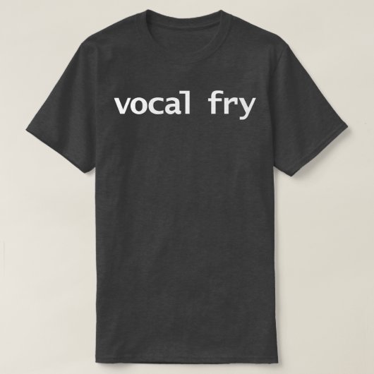 ボーカルフライおもしろいタイポグラフィ Tシャツ (デザイン正面)