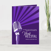 ボーカルミュージカルリサイタル夕べ紫マイク プログラム (正面)