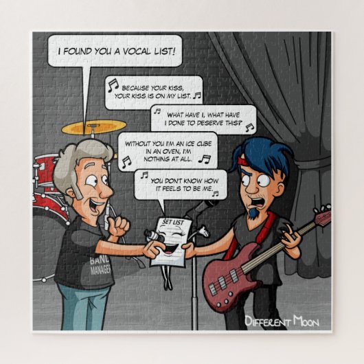 ボーカルミュージックユーモおもしろいアプンジグソーパズル ジグソーパズル (縦)