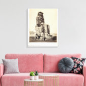 「ボーカルメンノン」、アメンホテップIの巨大な像 キャンバスプリント (インサイチュ (リビング))