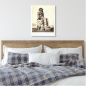 「ボーカルメンノン」、アメンホテップIの巨大な像 キャンバスプリント (インサイチュ (寝室))