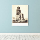 「ボーカルメンノン」、アメンホテップIの巨大な像 キャンバスプリント (インサイチュ (ウッドフロア))