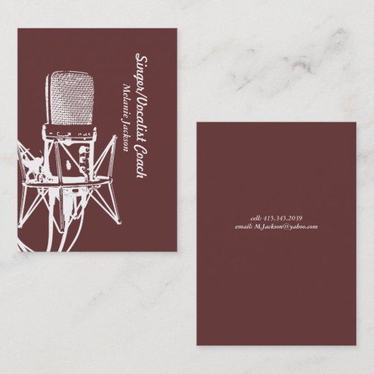 ボーカル 名刺 (正面/裏面)