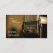 ボーカル，歌手，パフォーマー，音楽，レッスンマイク 名刺 (裏面)