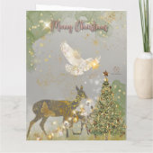 ボーガンハウス ラグジュアリー プリント クリスマス テーマ カード (裏面)