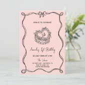 ボーガーリーファースト誕生日 招待状 (スタンド正面)