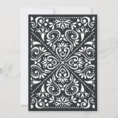 ボークスアーツ結婚式招待状 |木炭 招待状 (裏面)