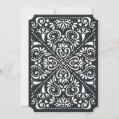 ボークスアーツ結婚式招待状 |木炭 招待状 (裏面)