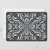 ボークスアーツ結婚式招待状 |木炭 招待状 (裏面)