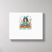 ボークルーハロウィーンナースとシリンジとパム キャンバスプリント (正面)