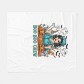 ボークルーハロウィーンナースとシリンジとパム フリースブランケット (正面(横))