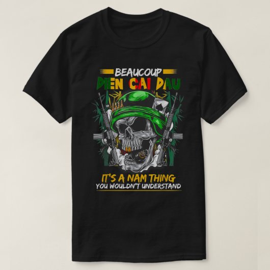 ボークープティエンカイダウベトナム退役軍人グランパヴェテ Tシャツ (デザイン正面)