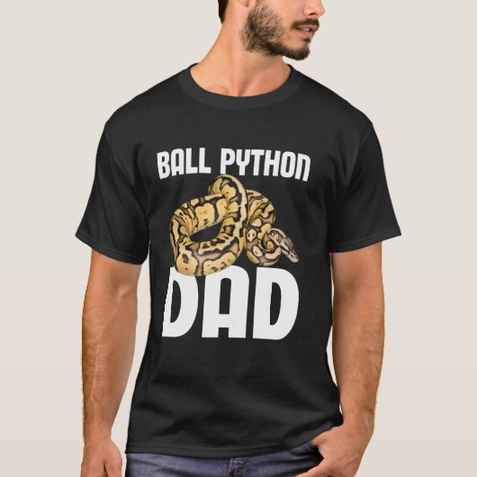 ボークールルパイソンデザインパパメンスネーク恋人Ba Tシャツ (正面)