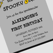 ボーグレイスカル不気味ハロウィーン1歳 招待状