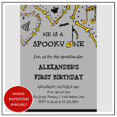 ボーグレイスカル不気味ハロウィーン1歳 招待状