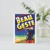 ボーゲステロサンゼルスカリフォルニアヴィンテージラベル ポストカード (スタンド正面)