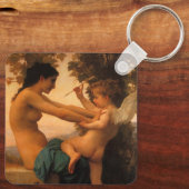 ボーゲローによるキューピッドから身を守る少女 キーホルダー (裏面)