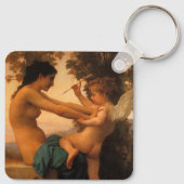 ボーゲローによるキューピッドから身を守る少女 キーホルダー (裏面)