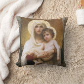 ボーゲローによる『バラの聖母』 クッション (ブランケット)