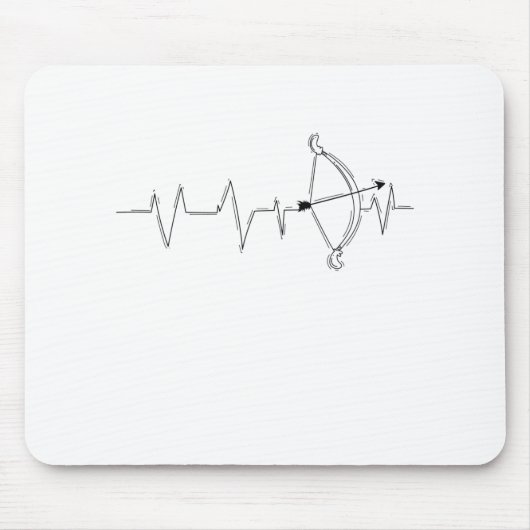 ボーゲンシセスンヘルツシュラグフュールプフェイルウントボーゲン マウスパッド (正面)