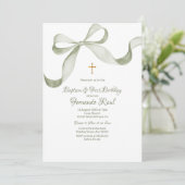 ボーコケットセージグリーンバプテスマエレガントス 招待状 (スタンド正面)