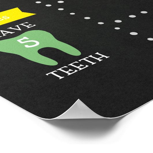 ボーシャルボードファースト誕生日マイルストーン ポスター (角)