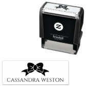 ボーシンプルエレガントー付きミニマル名#4-3 セルフインキングスタンプ (インサイチュ)