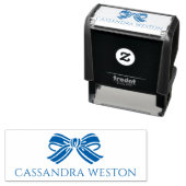 ボーシンプルエレガントー付きミニマル名#4-5 セルフインキングスタンプ (インサイチュ)