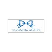 ボーシンプルエレガントー付きミニマル名#4-6 セルフインキングスタンプ (デザイン)