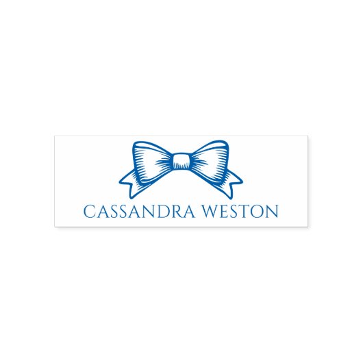 ボーシンプルエレガントー付きミニマル名#4-6 セルフインキングスタンプ (デザイン)