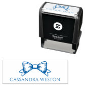 ボーシンプルエレガントー付きミニマル名#4-6 セルフインキングスタンプ (インサイチュ)