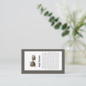 ボージストーンクリスタル意味ジュエリー表示 名刺 (スタンド正面)