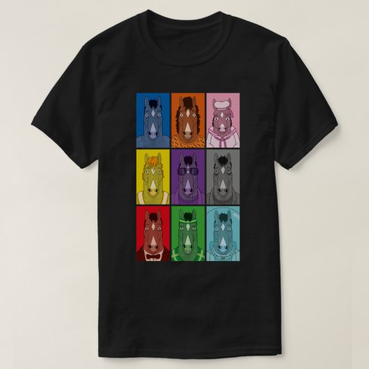 ボージャックホースマンの色 Tシャツ (デザイン正面)