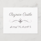 ボージャニース城緯度はがき ポストカード (正面)