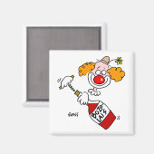 ボージョレおもしろいワイン漫画試飲パーティーのお願い マグネット (正面/裏面)