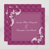 ボージョレダマスクとフローラフレ結婚ーム 招待状 (正面/裏面)