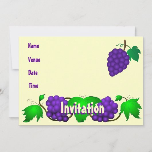 ボージョレ新しい招待クリーム 招待状 (裏面)