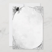 ボースとブーツアダルトハロウィーンゴシックパーティー 招待状 (裏面)