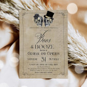 ボースとブーツアダルトハロウィーンゴシックパーティー 招待状