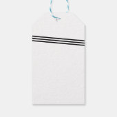 ボーストライプのギフトラベルグリーン ギフトタグ (裏面)