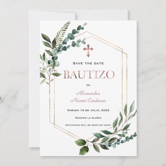 ボースペインのティゾグリーナリーバラ金ゴールド セーブザデート (正面)