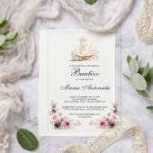 ボースペインのティゾデニーニャフローラバニーベビー アクリル招待状