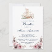 ボースペインのティゾデニーニャフローラバニーベビー 招待状 (正面)